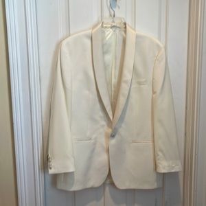 Ralph Lauren cream color tuxedo Jacket 100%wool